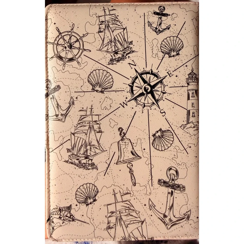 Journal Travel Faux Leather Hardcover Notebooks A5 Lined Nautical Notebook